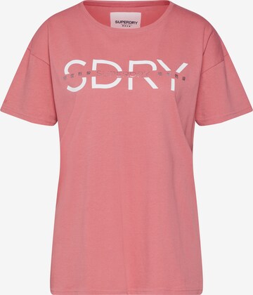 Superdry T-Shirt in Pink: predná strana