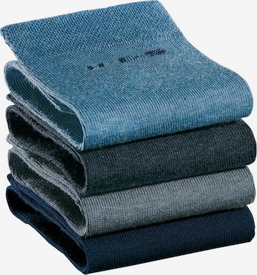 H.I.S Regular Socks in Blue: front