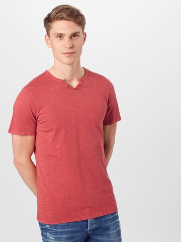 JACK & JONES Regular fit Shirt 'Split' in Rood: voorkant