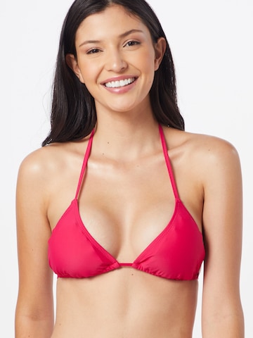 CHIEMSEE Triangle Bikini Top in Pink: front