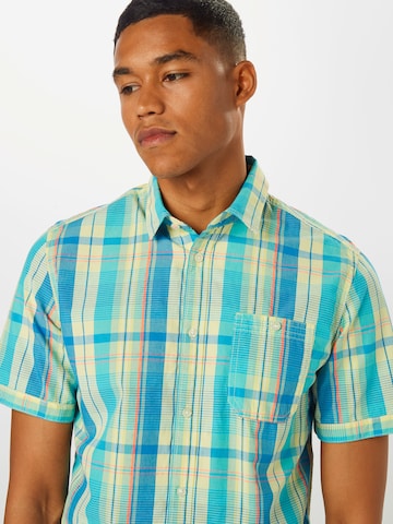 Coupe regular Chemise TOM TAILOR en bleu