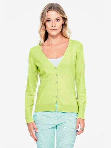 heine Knit Cardigan in Green: front