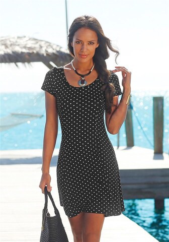 BEACH TIME Beach Dress in Black: front