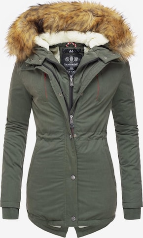 MARIKOO - Parka de inverno 'Akira' em verde: frente