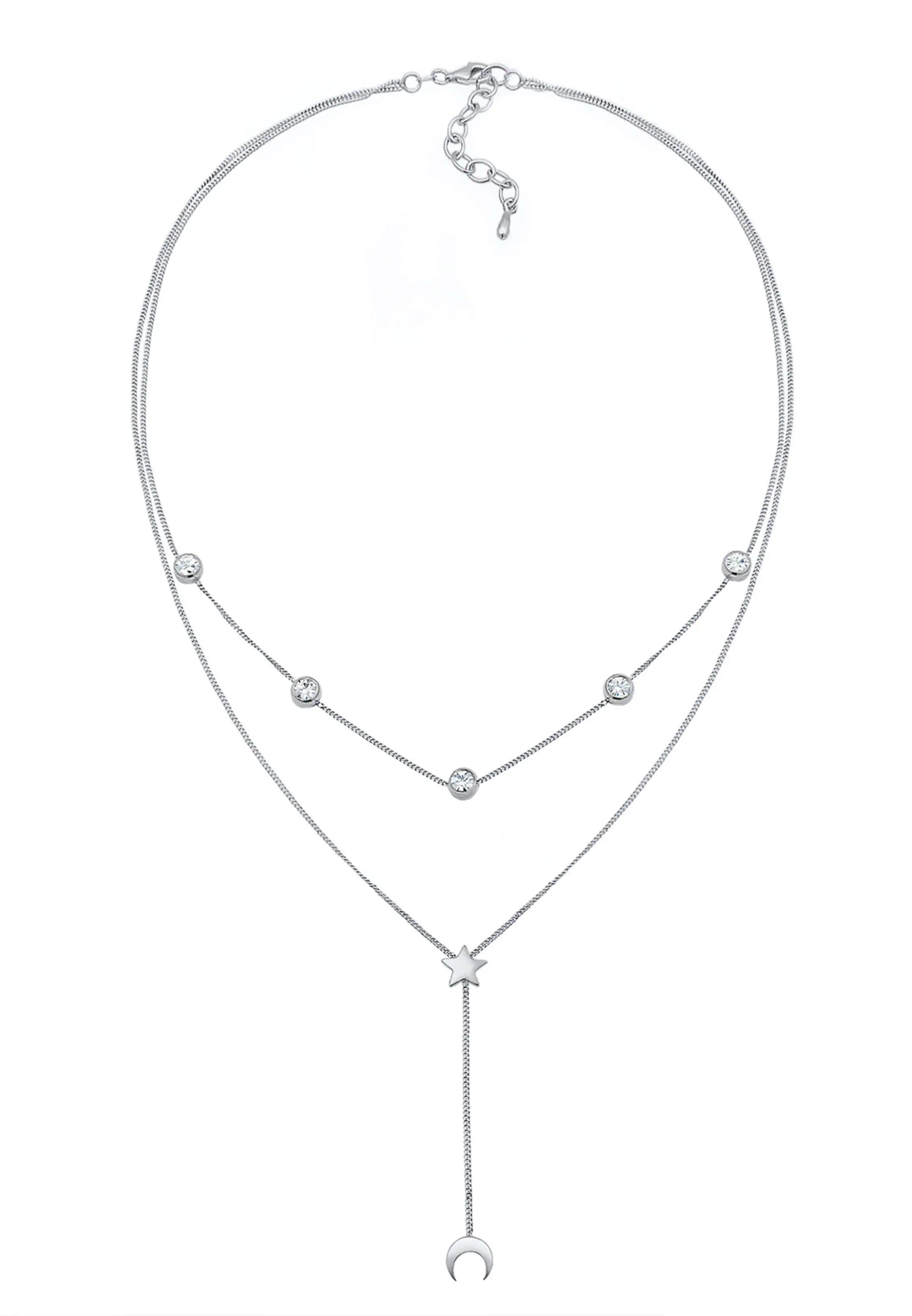 ELLI Ketting in Zilver: voorkant