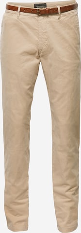 Coupe slim Pantalon chino 'Stuart' SCOTCH & SODA en beige : devant