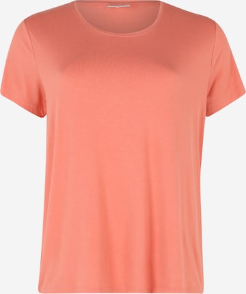 T-shirt ONLY Carmakoma en orange : devant