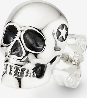 BRUNO BANANI Earring 'Totenkopf' in Silver: front