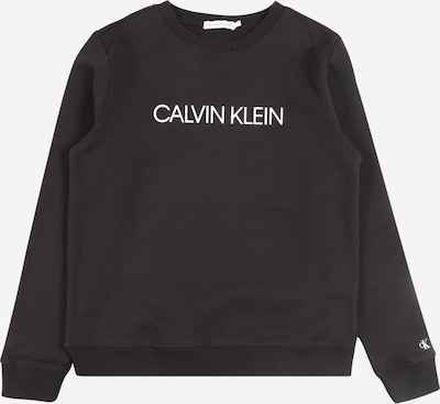 Calvin Klein Jeans Sweatshirt i svart / hvit, Produktvisning