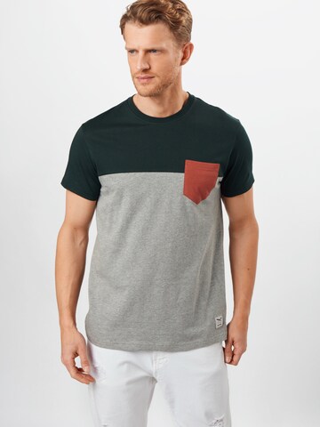 T-Shirt Iriedaily en gris : devant