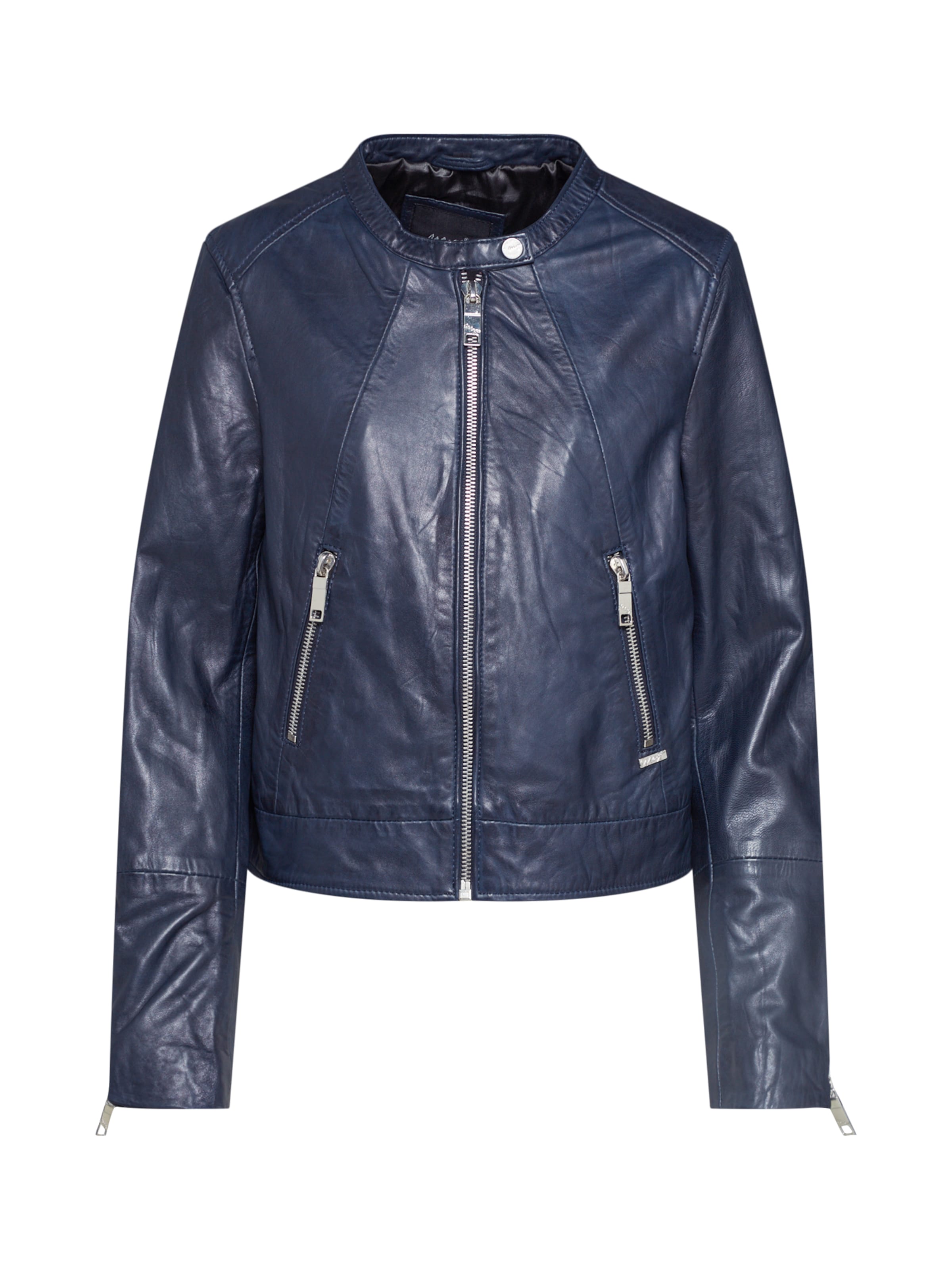Maze Lederjacke 'Grenada' in Blau: Vorderseite
