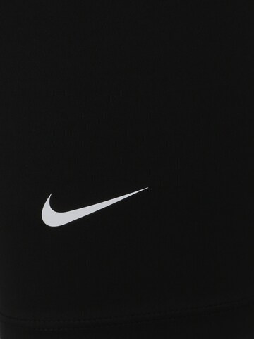 NIKE Skinny Sporthose in Schwarz