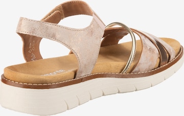 REMONTE Strap Sandals in Gold