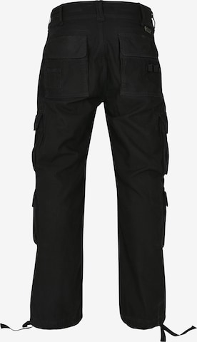 Brandit Tapered Cargo trousers in Black