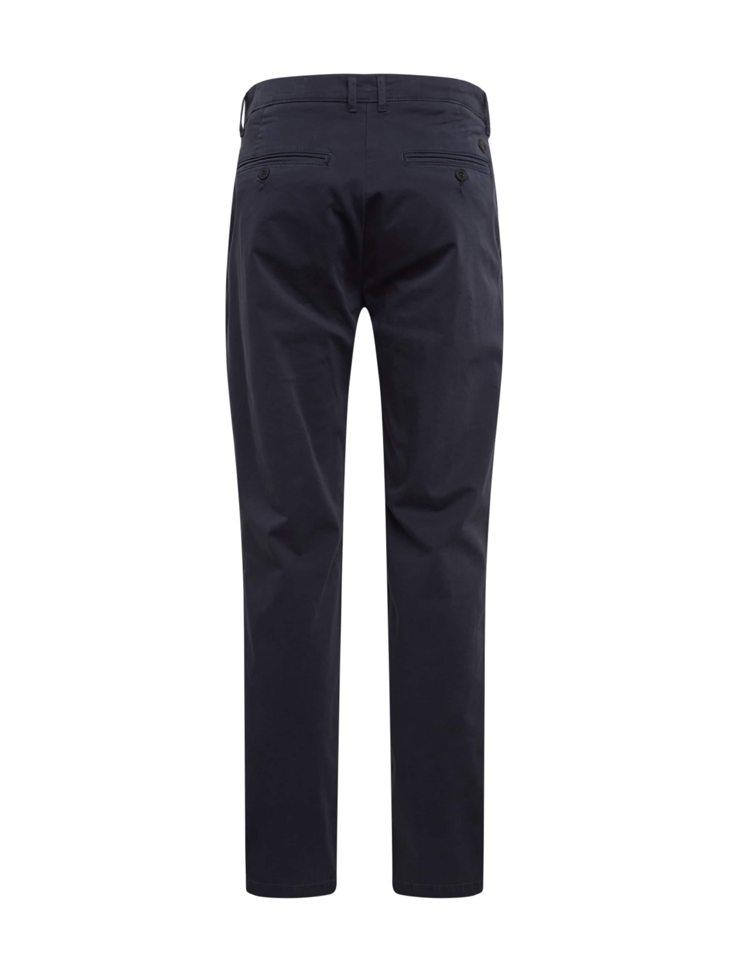 Casual Friday Slimfit Lærredsbukser 'Viggo' i blå