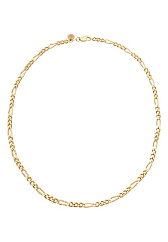 ELLI PREMIUM Halskette Basic Kette, Figaro in Gold