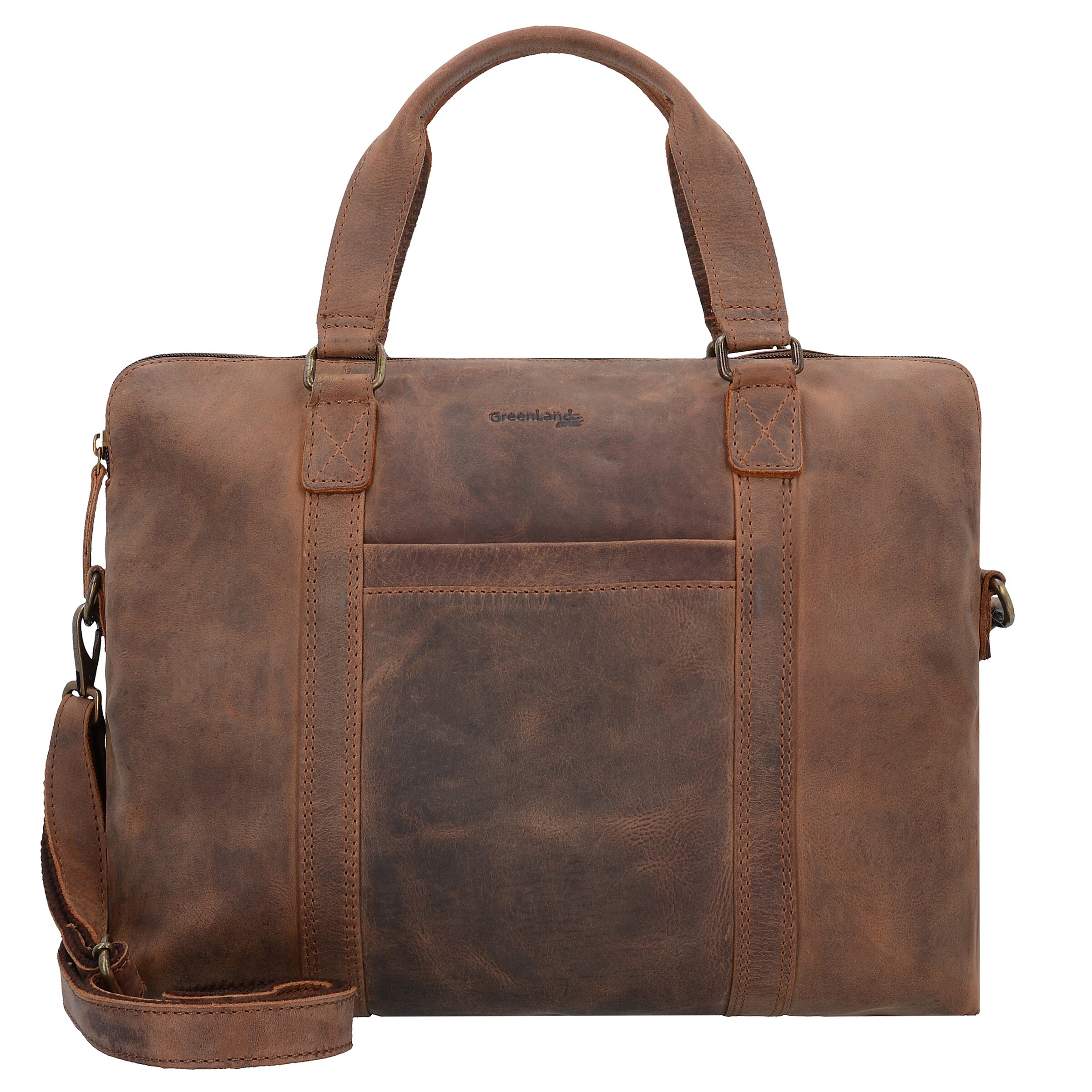 Greenland Nature Aktentasche 'Montenegro' in braun, Produktansicht