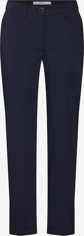 BRAX Slim fit Pleated Pants 'Maron' in Blue: front