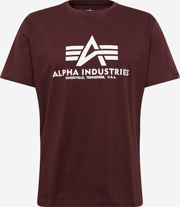 T-Shirt ALPHA INDUSTRIES en rouge : devant