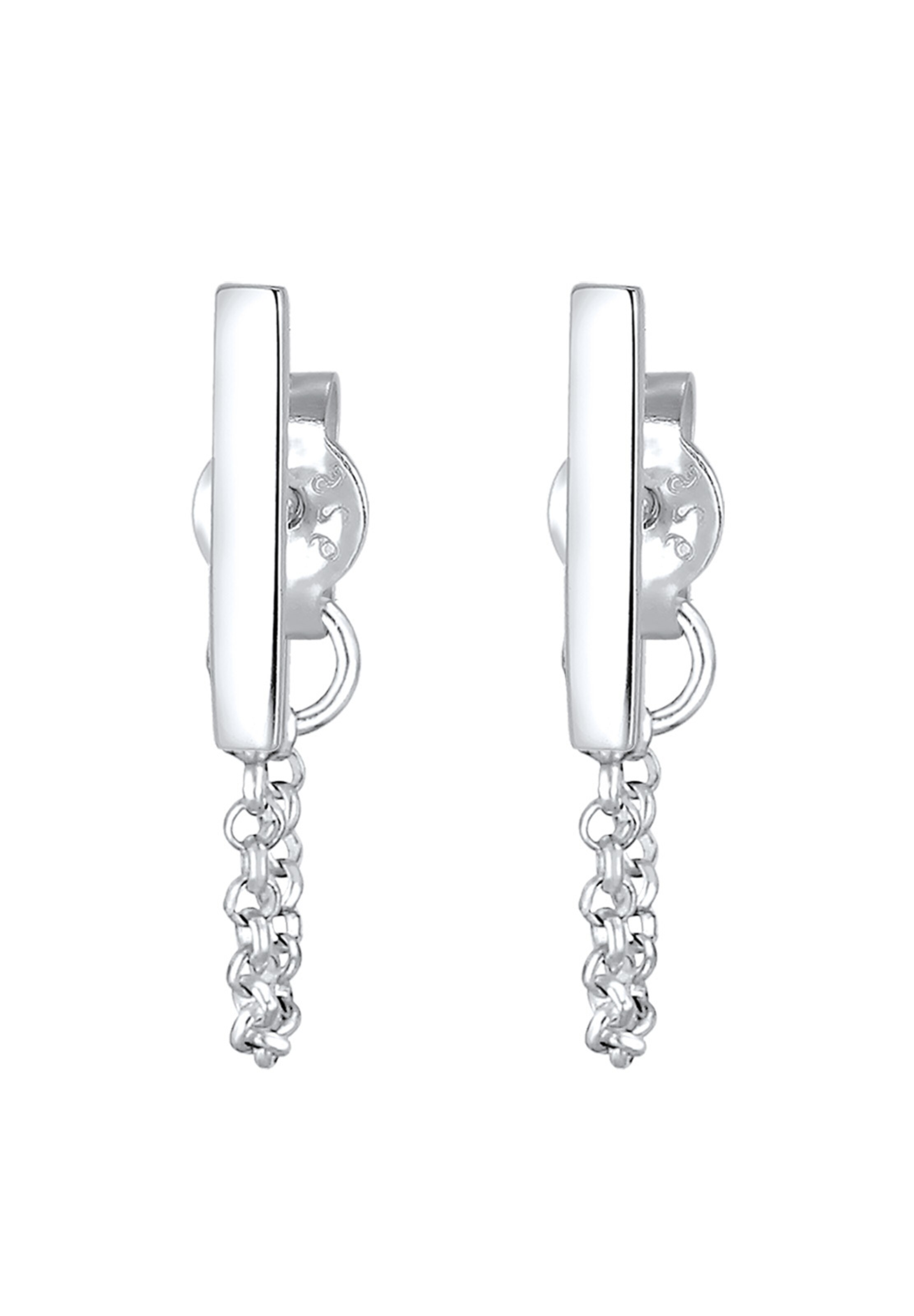 Boucles d'oreilles 'Geo, Kette' ELLI en argent