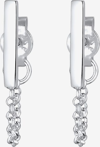 Boucles d'oreilles 'Geo, Kette' ELLI en argent