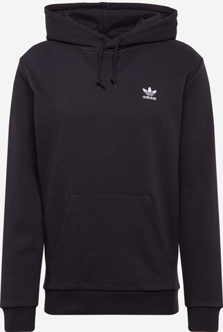 ADIDAS ORIGINALS Regular Fit Sweatshirt 'Trefoil Essentials' in Schwarz: predná strana