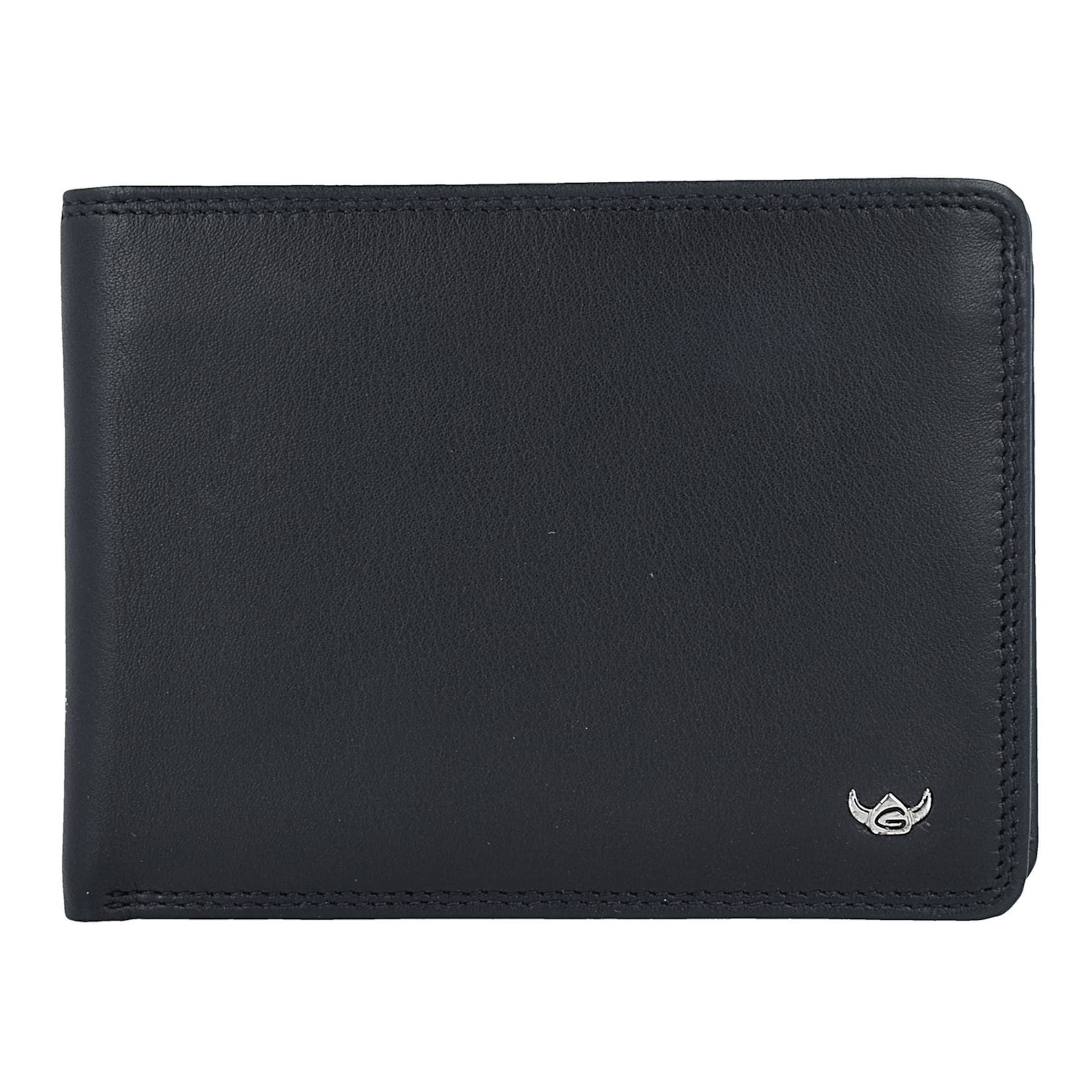 Portamonete 'Polo' di GOLDEN HEAD in nero: frontale