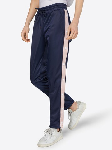 Urban Classics Regular Pants in Blue: front