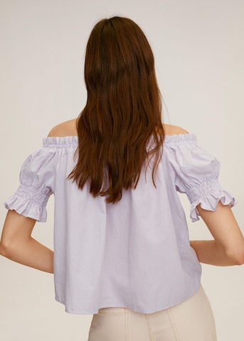 MANGO Bluse 'Manuela' i lilla