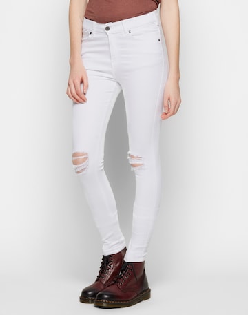 Dr. Denim Skinny Jeans 'Lexy' in Wit: voorkant