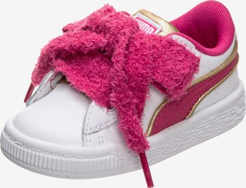 PUMA Sneaker 'Minions Basket Heart Fluffy' in Pink: predná strana