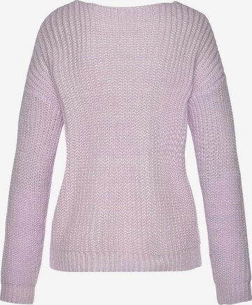 LASCANA Sweater in Purple