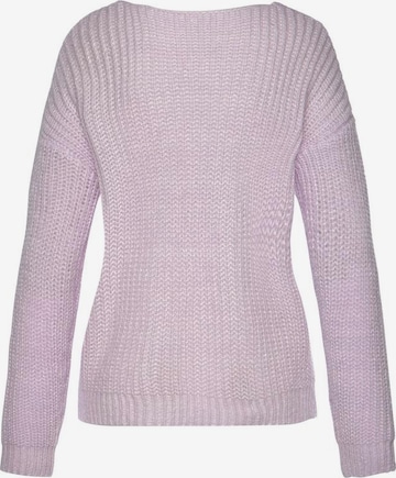 LASCANA Sweater in Purple