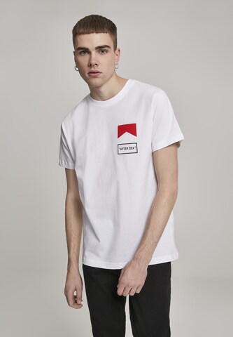 T-Shirt Mister Tee en blanc : devant