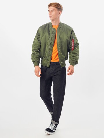 Veste mi-saison 'MA-1' ALPHA INDUSTRIES en vert