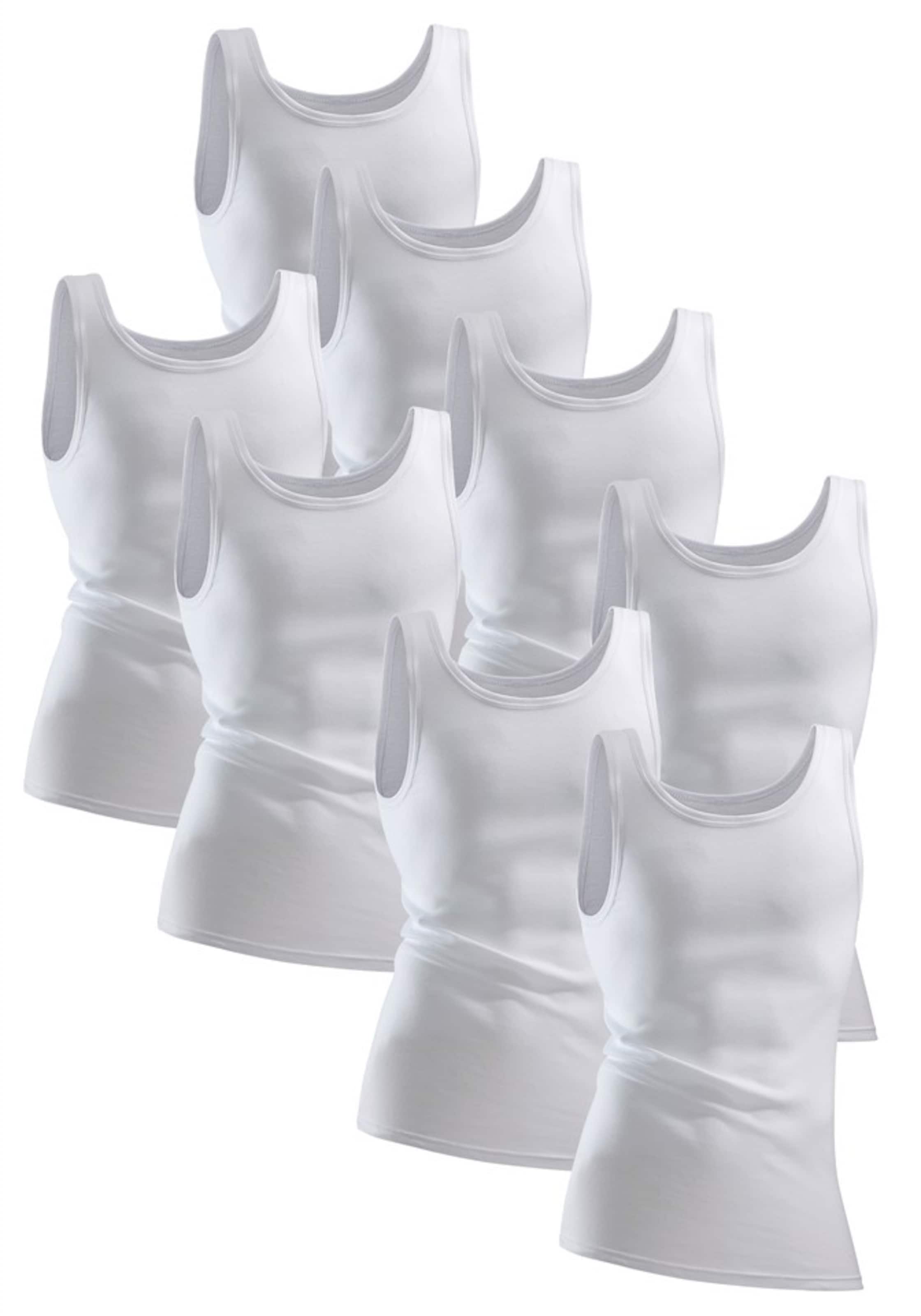 CLIPPER Unterhemd in Weiß: Vorderseite