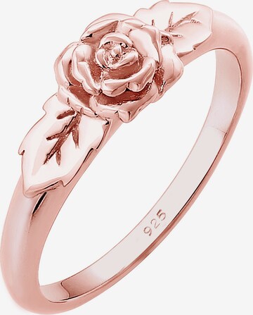 ELLI Ring 'Rose, Vintage' in Gold: front