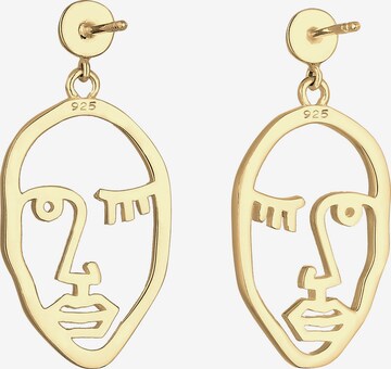 ELLI Earrings 'Gesicht' in Gold