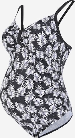 Noppies T-shirt Swimsuit 'Fiji' in Black: front