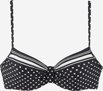 LASCANA Bikinitop 'Wire Merily' in schwarz / weiß, Produktansicht