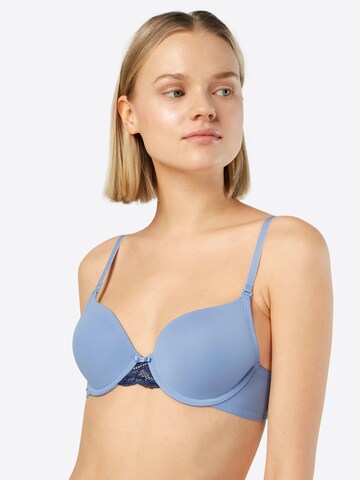TRIUMPH T-Shirt Rintaliivi 'Lovely Micro' värissä sininen: etupuoli