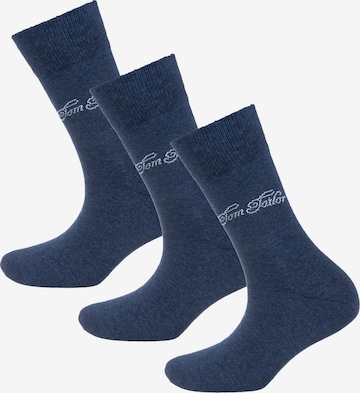 Chaussettes TOM TAILOR en bleu : devant