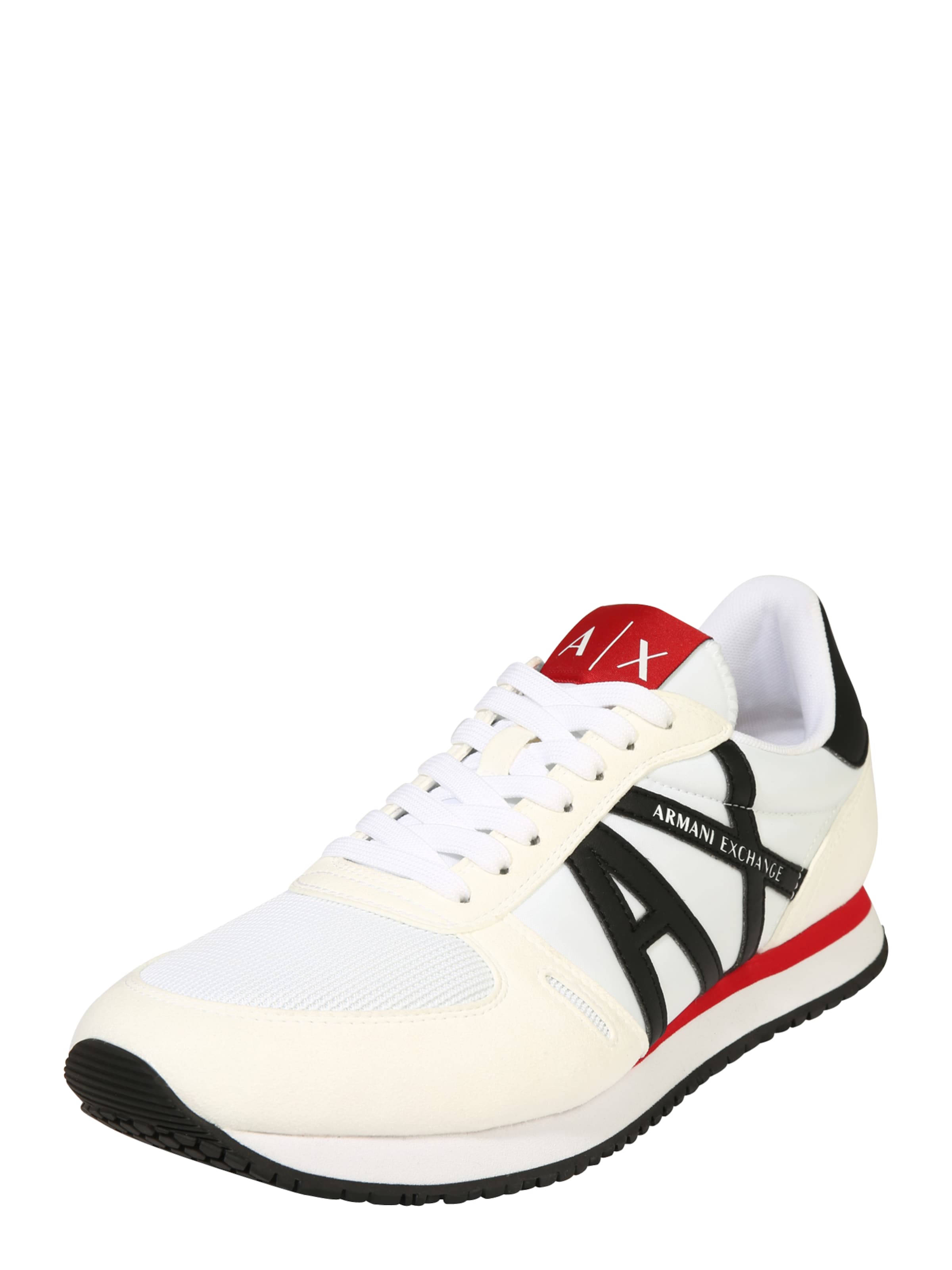 ARMANI EXCHANGE - Zapatillas deportivas bajas en blanco: frente