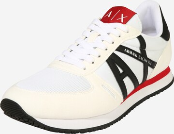 ARMANI EXCHANGE Sneakers in White: front