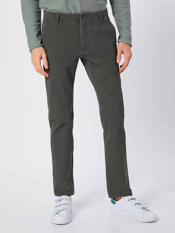 Dockers Slimfit Chino 'SMART 360 FLEX ALPHA SLIM (TAPERED)' in Groen: voorkant