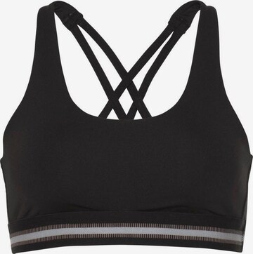 LASCANA ACTIVE Bustier Sport-BH in Schwarz: predná strana