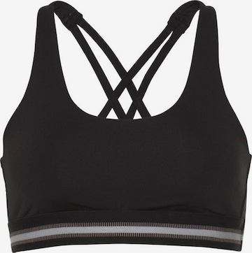 LASCANA ACTIVE - Soutien Bustier Soutien de desporto em preto: frente