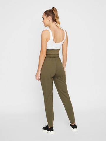 MAMALICIOUS Loose fit Pleat-Front Pants 'Lif' in Green