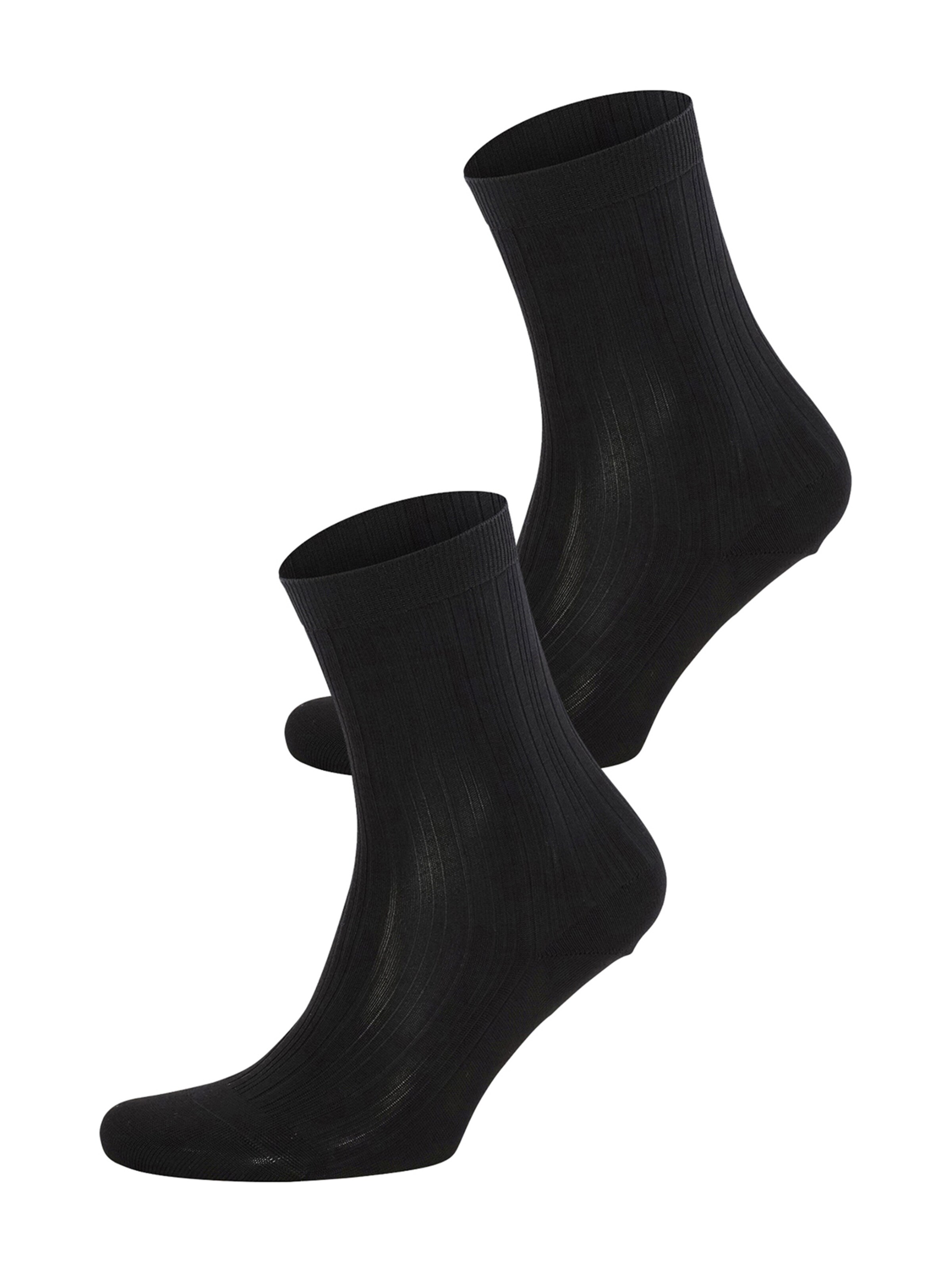 JOOP! - Socken 'Irregular Rib' in schwarz