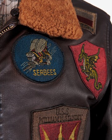 TOP GUN Between-Season Jacket 'Seabees' in Brown